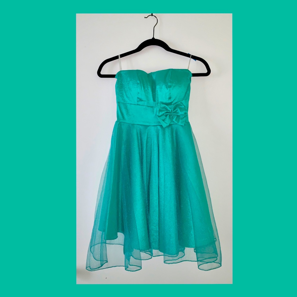 Turquoise Short Party Dress